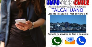 mano humana con elefono llamando gas en talcahuano