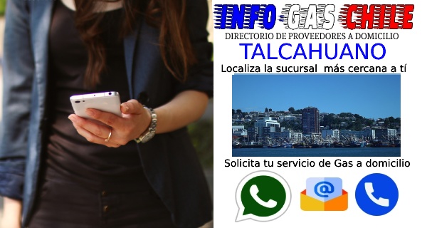 mano humana con elefono llamando gas en talcahuano