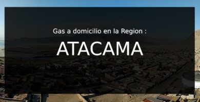 letrero de la region atacama con servicio de gas