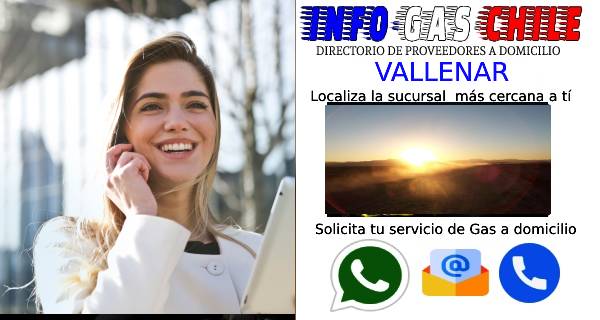 letrero con imagen de chica llamando a servicio de gas vallenar
